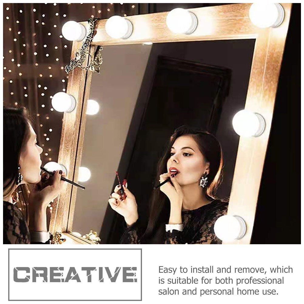 Dressing Table Vanity With Lighted Mirror - 1 juego de lámpara LED para