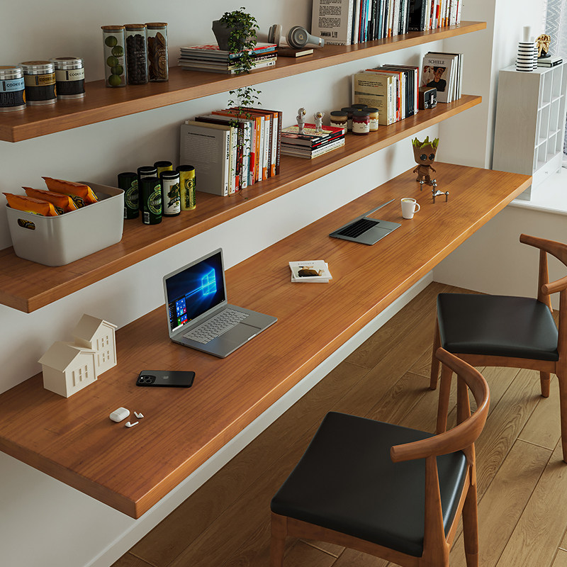Bedroom Furniture - Escritorio Nórdico de Madera Maciza con