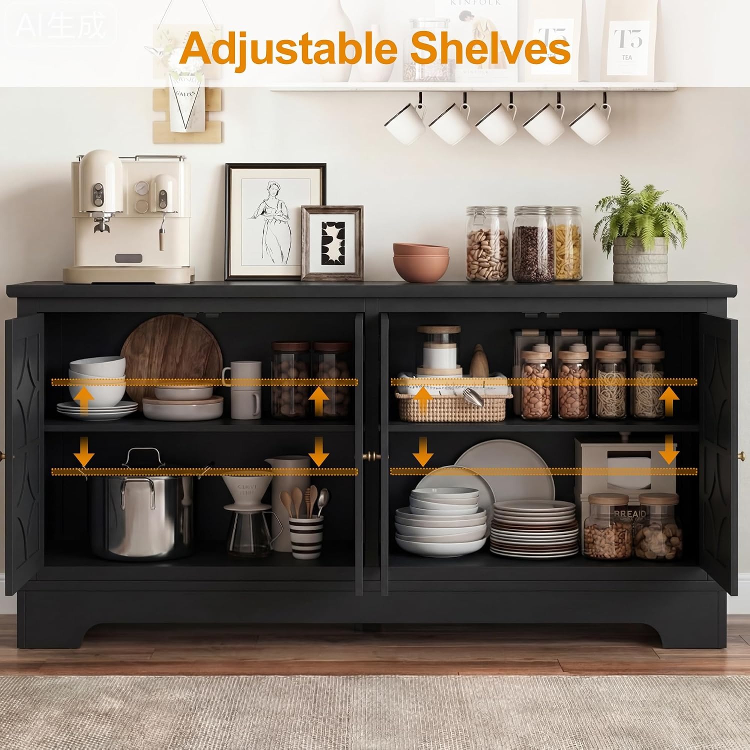 Aparador Buffet con Espacio de - Tables reseña y precio