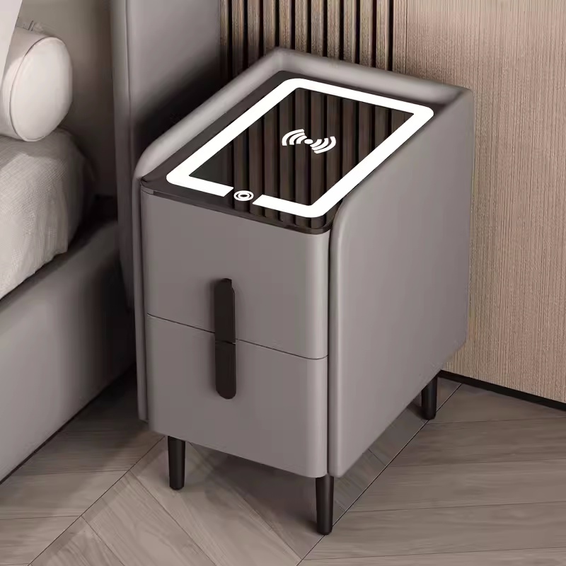 Mesita de Noche Inteligente de - Solid Wood Nightstand 2 Drawers reseña y precio