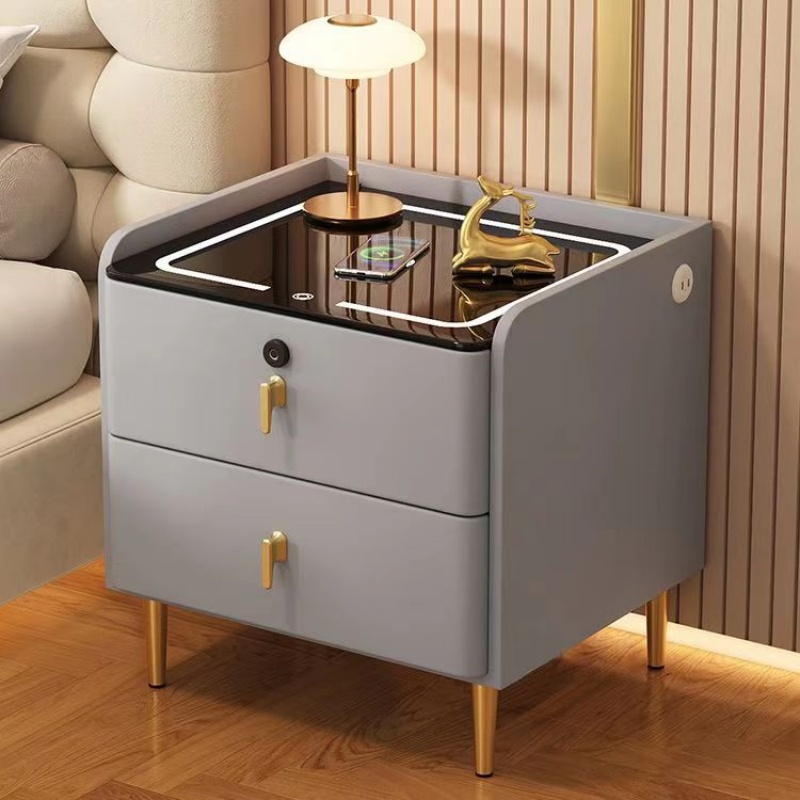 Mesita de Noche de Estilo Nórd - Solid Wood Nightstand 2 Drawers reseña y precio