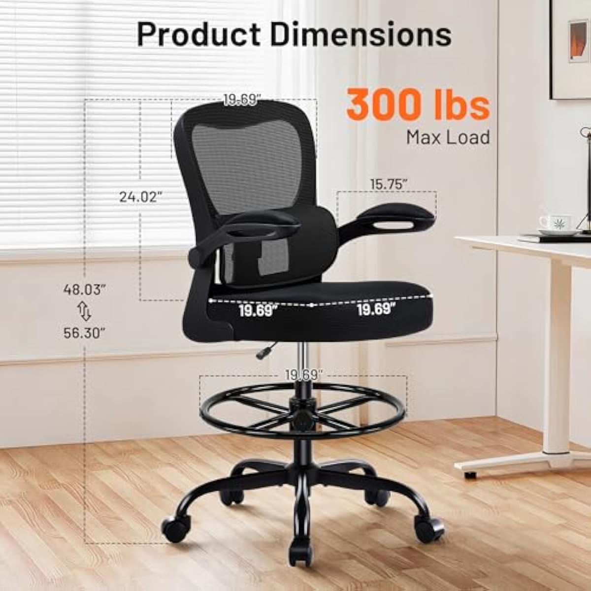 Silla de dibujo ergonómica con - Chairs reseña y precio