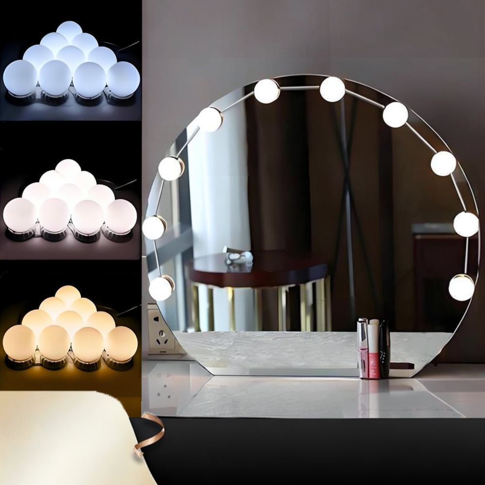 Lámpara LED para espejo de toc - Dressing Table Vanity With Lighted Mirror reseña y precio